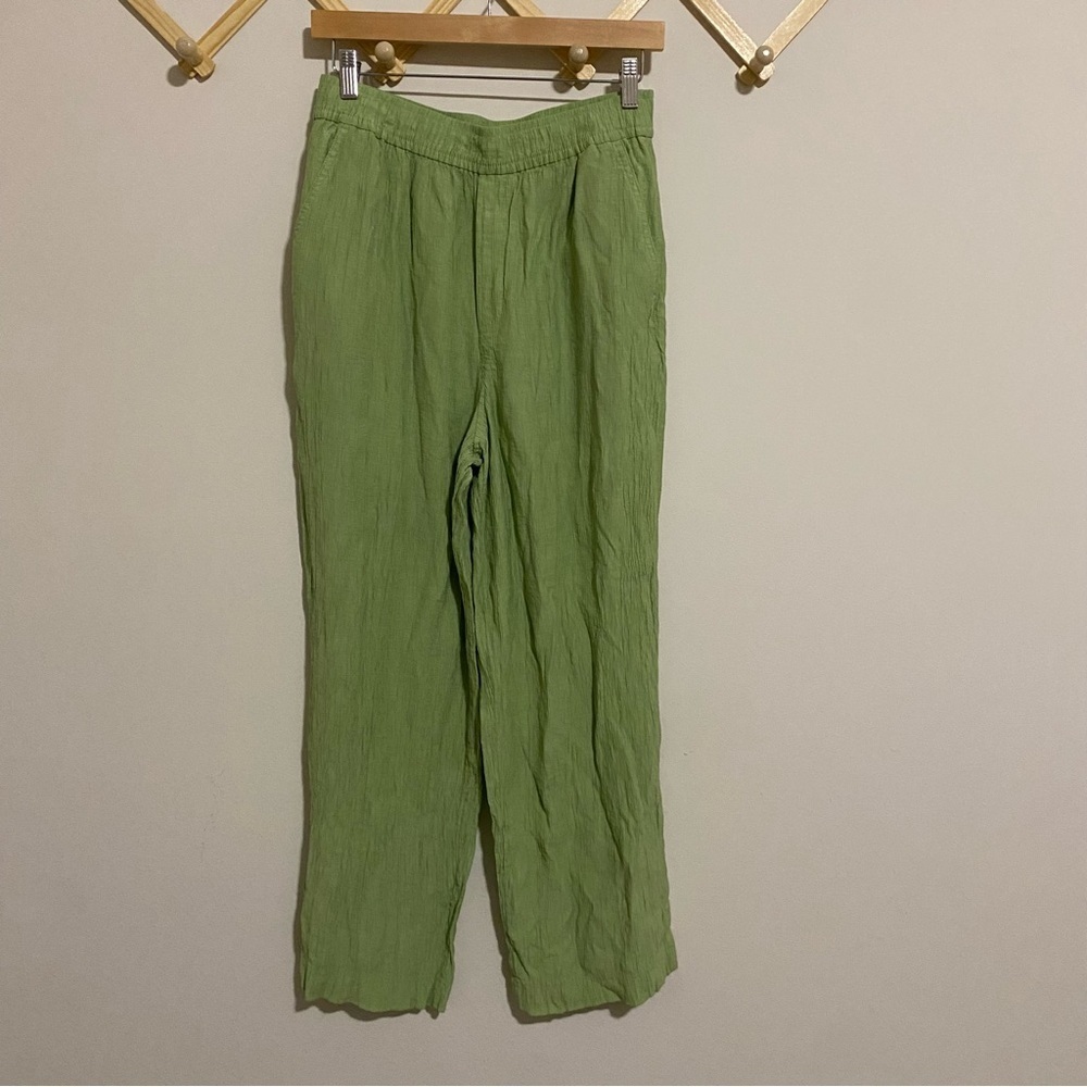 Madewell Light Green Gauzey Pants size Medium